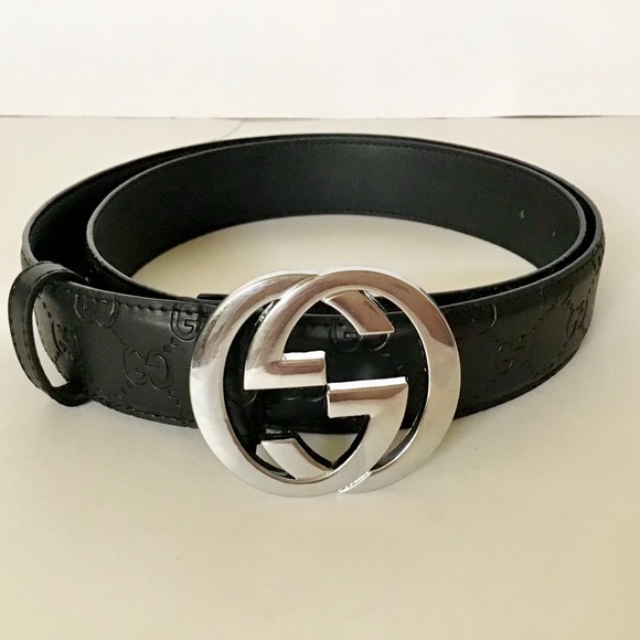 gucci silver buckle
